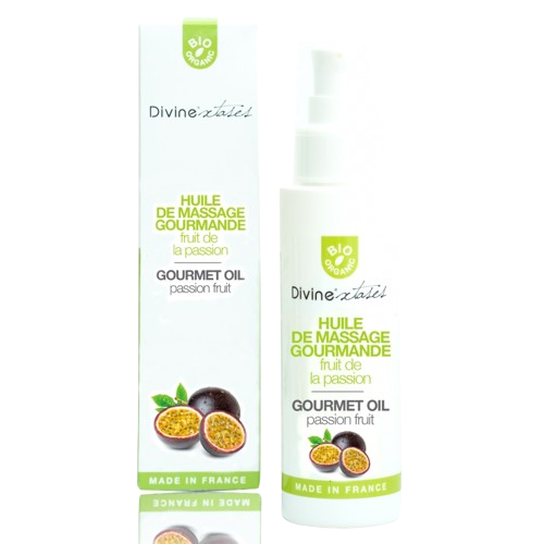 Huile de massage comestible - Divine'xtases - Parfum au choix