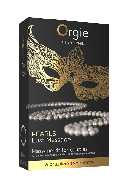 Kit gel de massage et collier de perles - Orgie