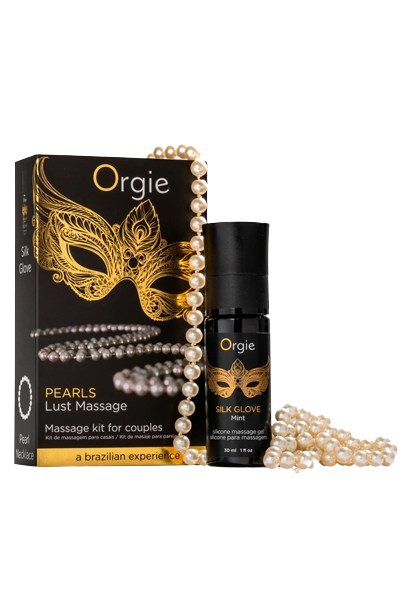 Kit gel de massage et collier de perles - Orgie