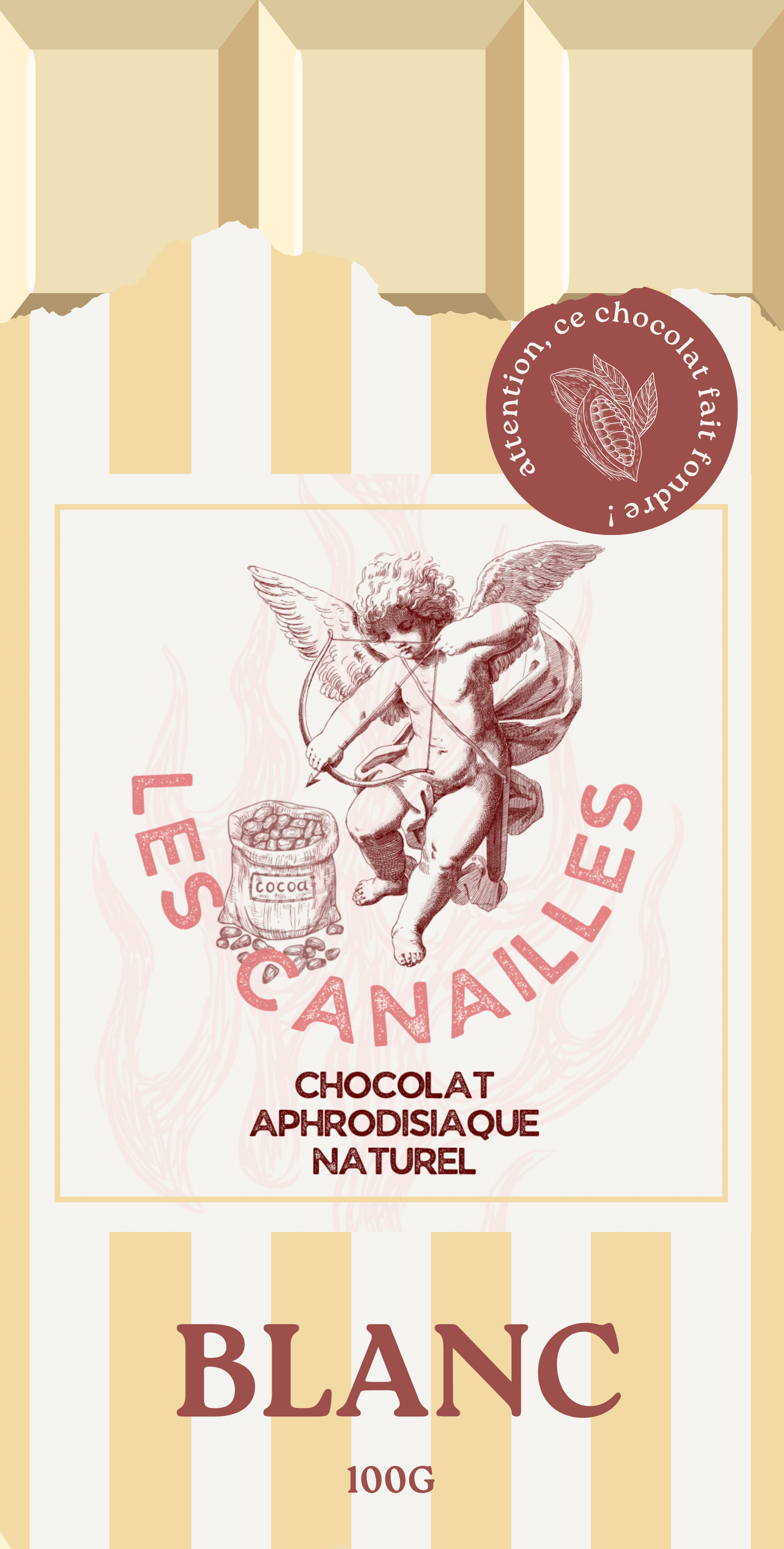PRÉ-COMMANDE Chocolat aphrodisiaque, Blanc - Les Canailles - Crée par Audace