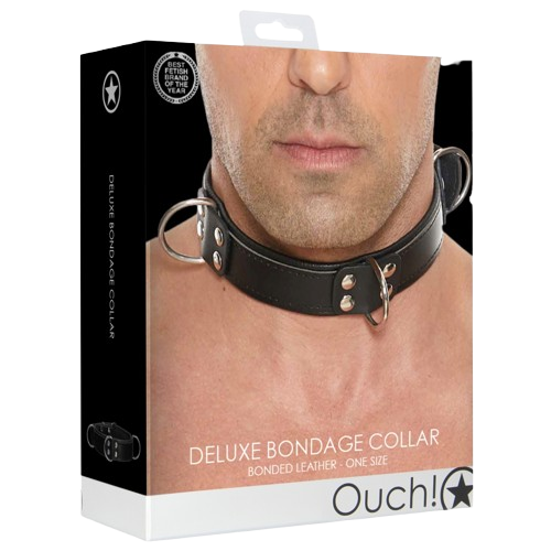 Collier Deluxe Bondage Noir - Ouch!