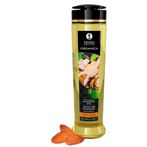 Huile de massage comestible - Amande douce - Shunga