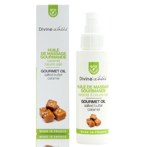 Huile de massage comestible - Divine'xtases - Parfum au choix