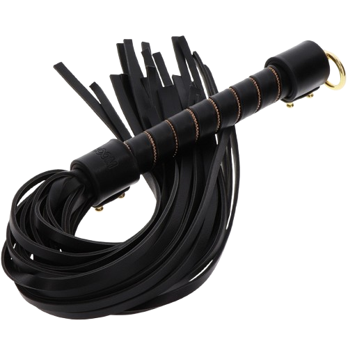 Martinet Studded Whip 55cm Noir - Taboom