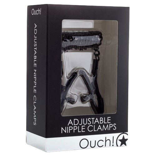 Pince-tétons ajustables - Ouch - Noirs