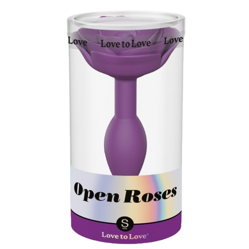 Plug anal bijou Open Roses - Love to Love - Taille au choix